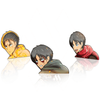 ستيكر 3D متحرك - إرين ييغر من أنمي هجوم العمالقة