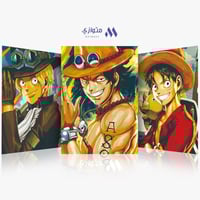 بوستر أنمي 3D متحرك - ايس لوفي سابو من أنمي ون بيس