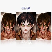 بوستر أنمي 3D متحرك - ايرين من أنمي هجوم العمالقة