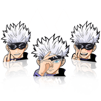 ستيكر 3D متحرك - غوجو ساتورو من أنمي جوجيتسو كايسي...