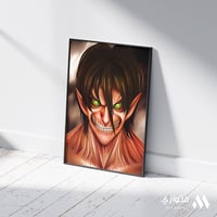 بوستر أنمي 3D متحرك - ايرين من أنمي هجوم العمالقة