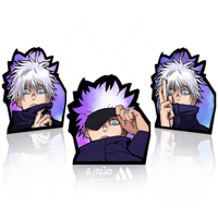 ستيكر 3D متحرك - غوجو ساتورو من أنمي جوجيتسو كايسي...