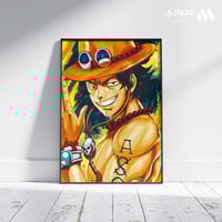 بوستر أنمي 3D متحرك - ايس لوفي سابو من أنمي ون بيس