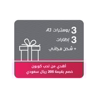 إهداء ( 3 بوسترات مع 3 إطارات ) + شحن مجاني