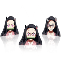 ستيكر 3D متحرك - نيزكو تشان من أنمي قاتل الشياطين