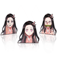 ستيكر 3D متحرك - نيزكو تشان من أنمي قاتل الشياطين