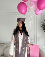 عباية تخرج 2024 الأكثر طلبا مكونه من وشاح تخرج و ع...