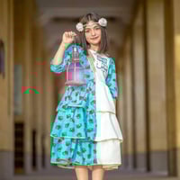 فستان بطبقات الشالكي/متجر روز