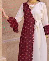 جلابيه نسائي معا شال شالكي