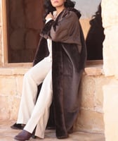 فروه نسائيه لون بني دافى