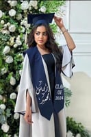 عباية تخرج 2024 الأكثر طلبا مكونه من وشاح تخرج و ع...