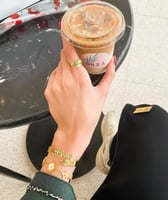 خاتم ب الاسم + اسواره بالاسم منحوت