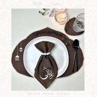 مفرش صحون بدون المنديل ( بالوان متعددة)