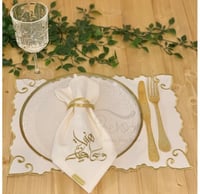 طقم سفرة لشخصين ( 2 مفرش + 2 منديل سفرة)