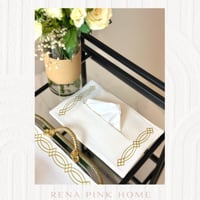 طقم مفرش صينية + بيت مناديل