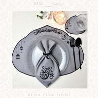 مفرش صحون بدون المنديل ( بالوان متعددة)