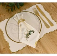 طقم سفرة لشخصين ( 2 مفرش + 2 منديل سفرة)