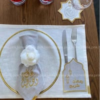 مفرش مثبت جيب ملاعق (بدون منديل)