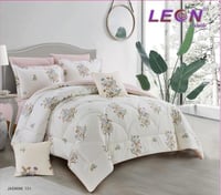 مفرش ليون نفرونص 4 قطع قطن مشجر / 751