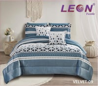 مفرش ليون فلفت مشجر مخمل شتوي