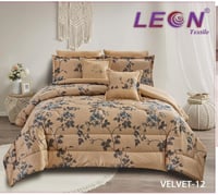 مفرش ليون فلفت مشجر مخمل شتوي