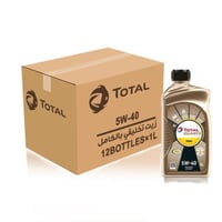 زيت محرك توتال 5W40 تخليقي بالكامل كرتون 12 لتر