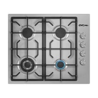 جي في سي برو سطح غاز 4 شعلات - 60 سم - فضي - GVBI...
