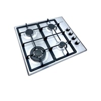 جي في سي برو سطح غاز 4 عيون - 60x60 سم تركي - فضي...