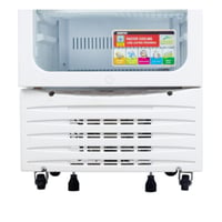 جيباس ثلاجة عرض باب زجاجي - 340 ليتر - أبيض - GSC3...