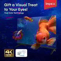 شاشة أمبيكس إيفو كيو سمارت 50 بوصة بدقة 4K UHD بنظ...