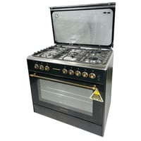 جستنج هاوس فرن غاز كلاسيك 5 شعلات - 60×90 سم - منص...