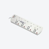 توصيلة كهرباء كولين 5 متر 4 مخارج UK بمفاتيح مستقل...