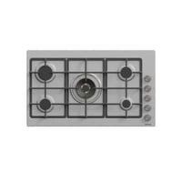 جي في سي برو فرن غاز سطح 5 شعلات - فضي - GVC260