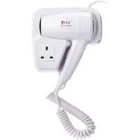 دي ال سي مجفف شعر لحمام الفنادق - أبيض - LC.1202