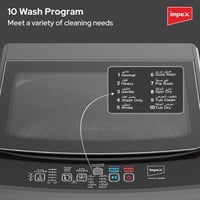 امبيكس غسالة تحميل علوي 10 كغ - رمادي - WM1000TMG