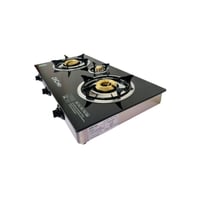 جي في سي برو موقد زجاجي 3 شعلات - أسود - GVGS-7321...