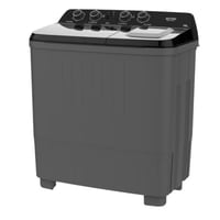 جنرال سوبريم غسالة تحميل علوي حوضين 10 كغ - رمادي...