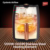 امبيكس قلاية هوائية 2.5 ليتر - 1300 واط - أسود - A...