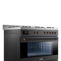 فرن توشيبا غاز مع شواية 5 عيون مقاس 90x60 ستانلس ا...