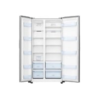 هايسنس ثلاجة دولابي 20.1 قدم مكعب - 569 ليتر - فضي...