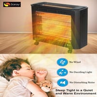 دفاية سراي مربعة كهربائية 2150 واط سيراميك مع عجلا...