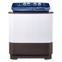 ال جي غسالة حوضين - 12 كيلو - أبيض - غطاء أزرق تاي...