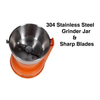 تكنو بيست مطحنة قهوة - 100 غرام - 250 واط - برتقال...