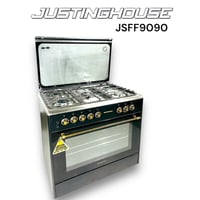 جستنج هاوس فرن غاز كلاسيك 5 شعلات - 60×90 سم - منص...