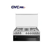 جي في سي برو فرن غاز تركي 6 شعلات - فضي - 60x90 سم...