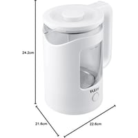 فلكسي غلاية مياه زجاجية بجدران كريستالية مزدوجة مع...