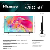 شاشة هايسنس 50 بوصة 4K QLED سمارت بنظام Vidaa – مو...