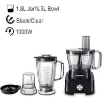 هومر محضر طعام - 1000 واط - 1.2 ليتر - أسود - SA23...