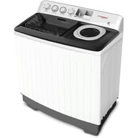 هومر غسالة حوضين تحميل علوي 10 كغ - أبيض - HSA404-...