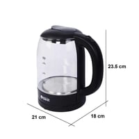 تكنو بيست غلاية ماء كهربائية جسم زجاج - 1.7 ليتر,...